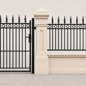 Paddington Diamond Fence with Spears