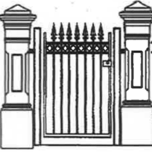 Marshall Diamond Gate with Spears