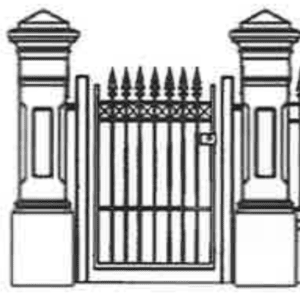 Marshal X Gate with Spears